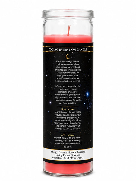 Zodiac Intention Candle: Libra - The Scales