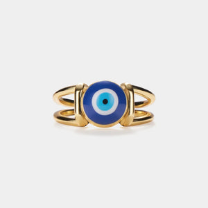 Turkish Evil Eye Statement Ring