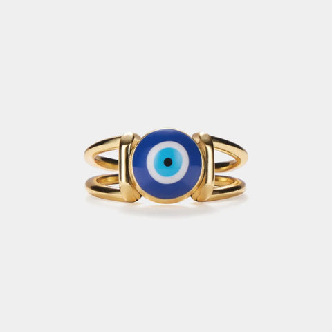 Turkish Evil Eye Statement Ring