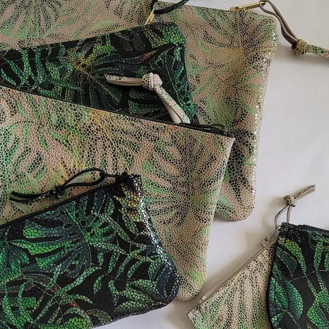 Large Palm Print Clutch/Pouch