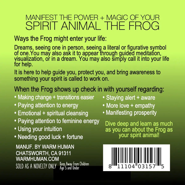 Manifest the Power + Magic of Your Spirit Animal the Frog