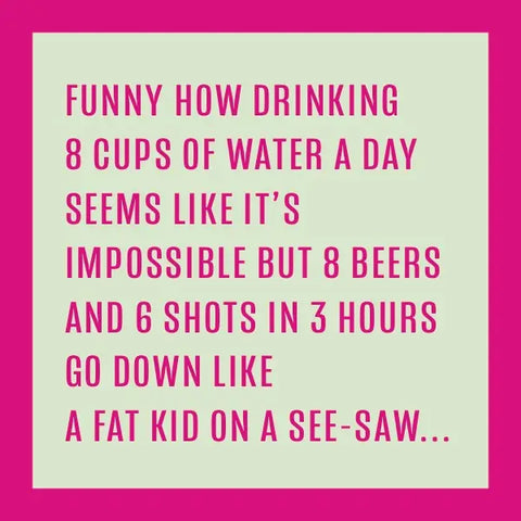 8 Cups of Water Coaster