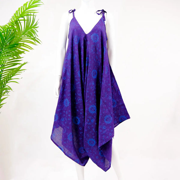 Celestial Print Bohemian Style Wide Leg Jumpsuit