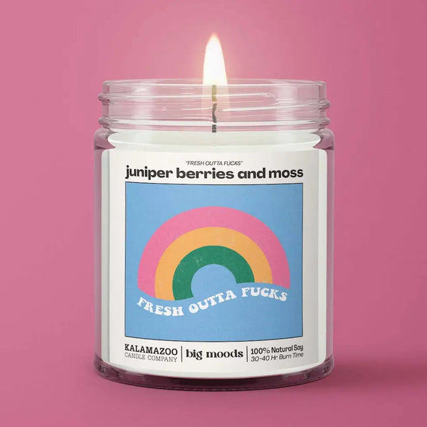 "Fresh Outta Fucks"-5oz candle