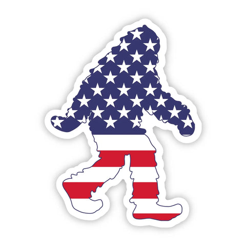 Bigfoot Sticker 4th of July Sticker