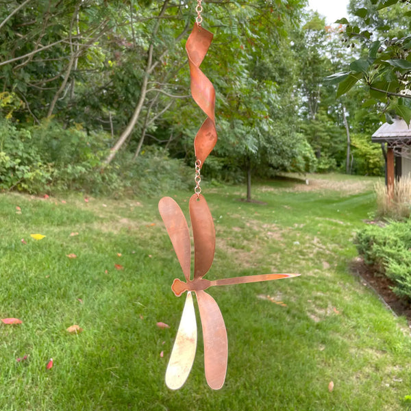 Large Natural Copper Spinner -Dragonfly
