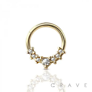 316L SS Hinged Segment Clicker for Nose Ring - Septum Ring