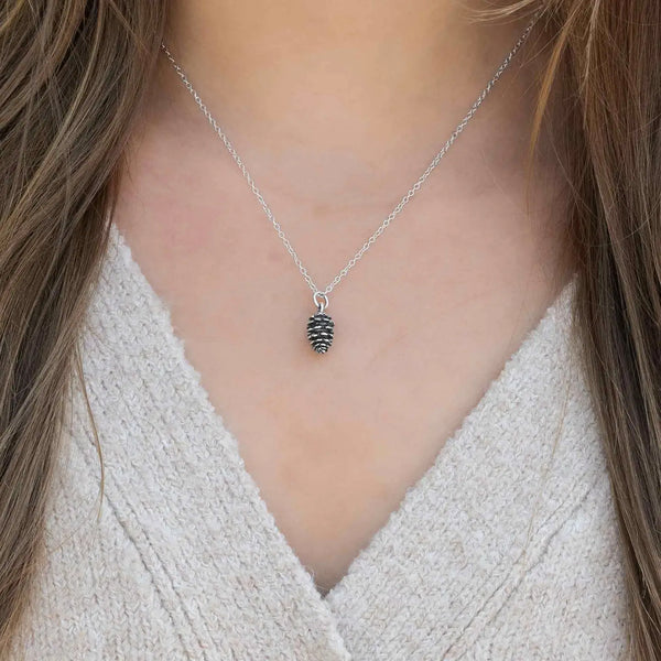 Sterling Silver Pinecone Necklace