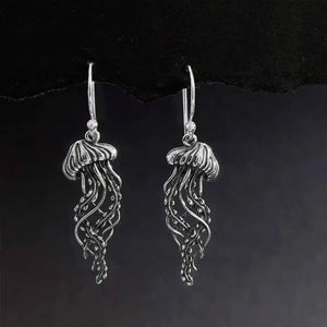 Sterling Silver Jellyfish Dangle Earrings