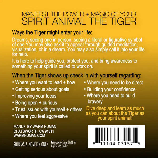 Manifest the Power + Magic of Your Spirit Animal the Tiger