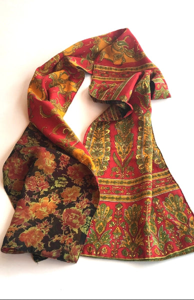 Two-Sided Vintage Sari Scarf