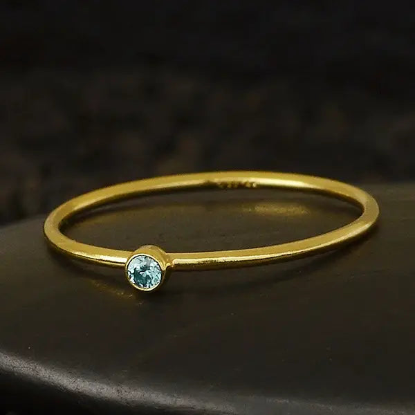 Gold Filled Birthstone Rings
