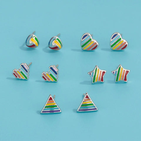 Rainbow LGBTQ Pride Earrings