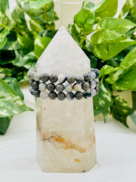 Volcano Agate Elastic Bracelets UV Reactive