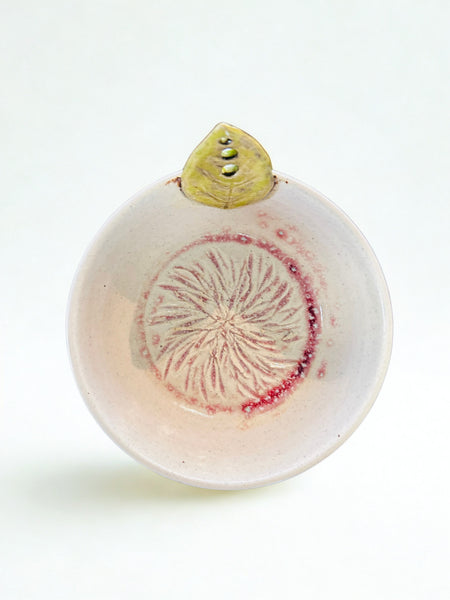 Garlic Grater and Herb Stripper Dish - Blue by Liz Butler