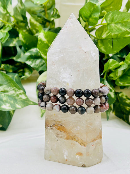 Petrified Wood Elastic Bracelet