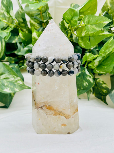 Volcano Agate Elastic Bracelets UV Reactive