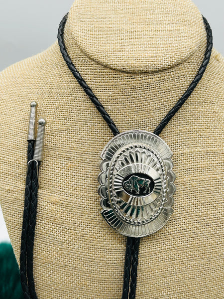 Silver Buffalo Bolo - Marcia Nickols Collection