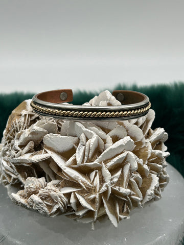 Sterling Silver & Copper Vintage Cuff - Marcia Nickols Collection