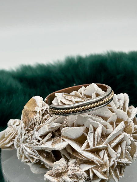 Sterling Silver & Copper Vintage Cuff - Marcia Nickols Collection