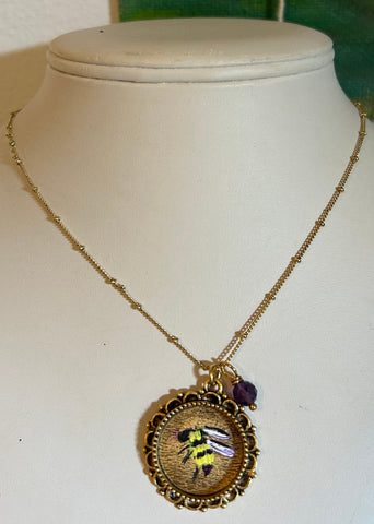 Bee Necklace on 18" chain