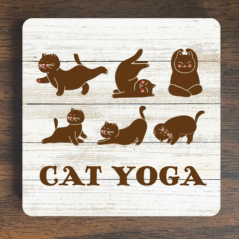 Cat Yoga Magnet