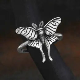 Sterling Silver Luna Moth Ring