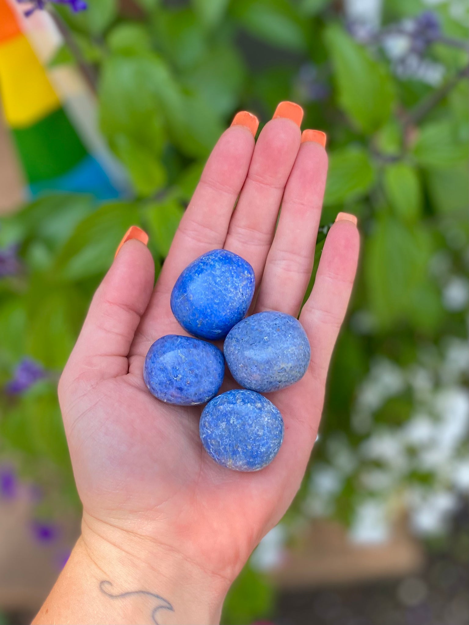 Polished Dumortierite Tumbles