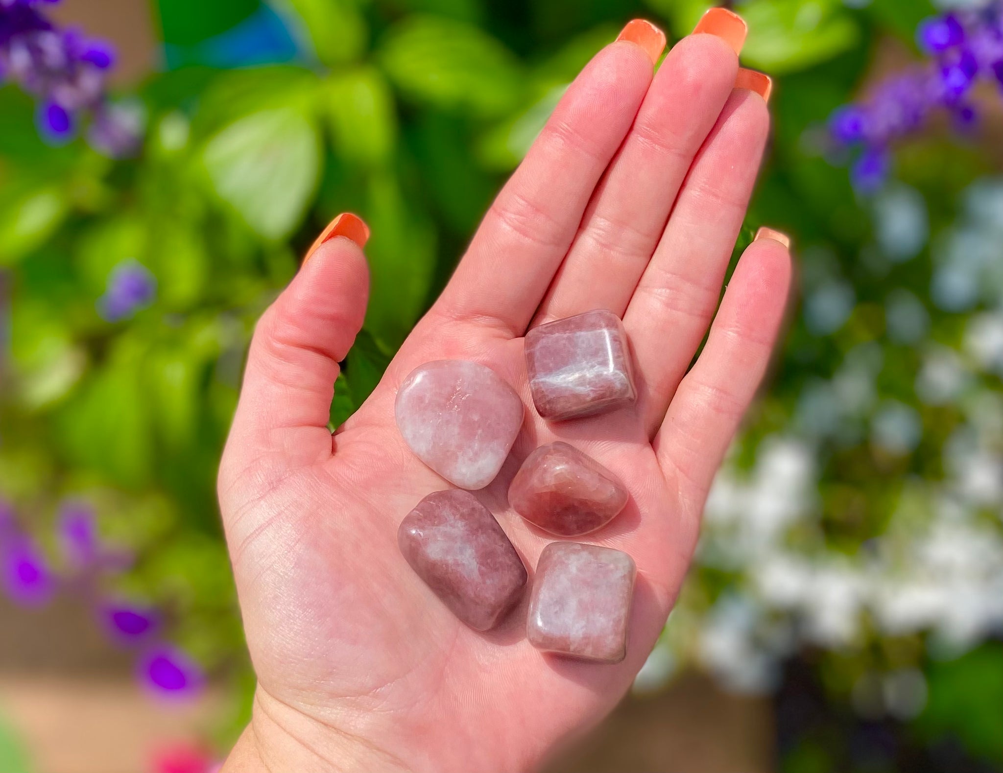 Polished Lavender Quartz Tumbles