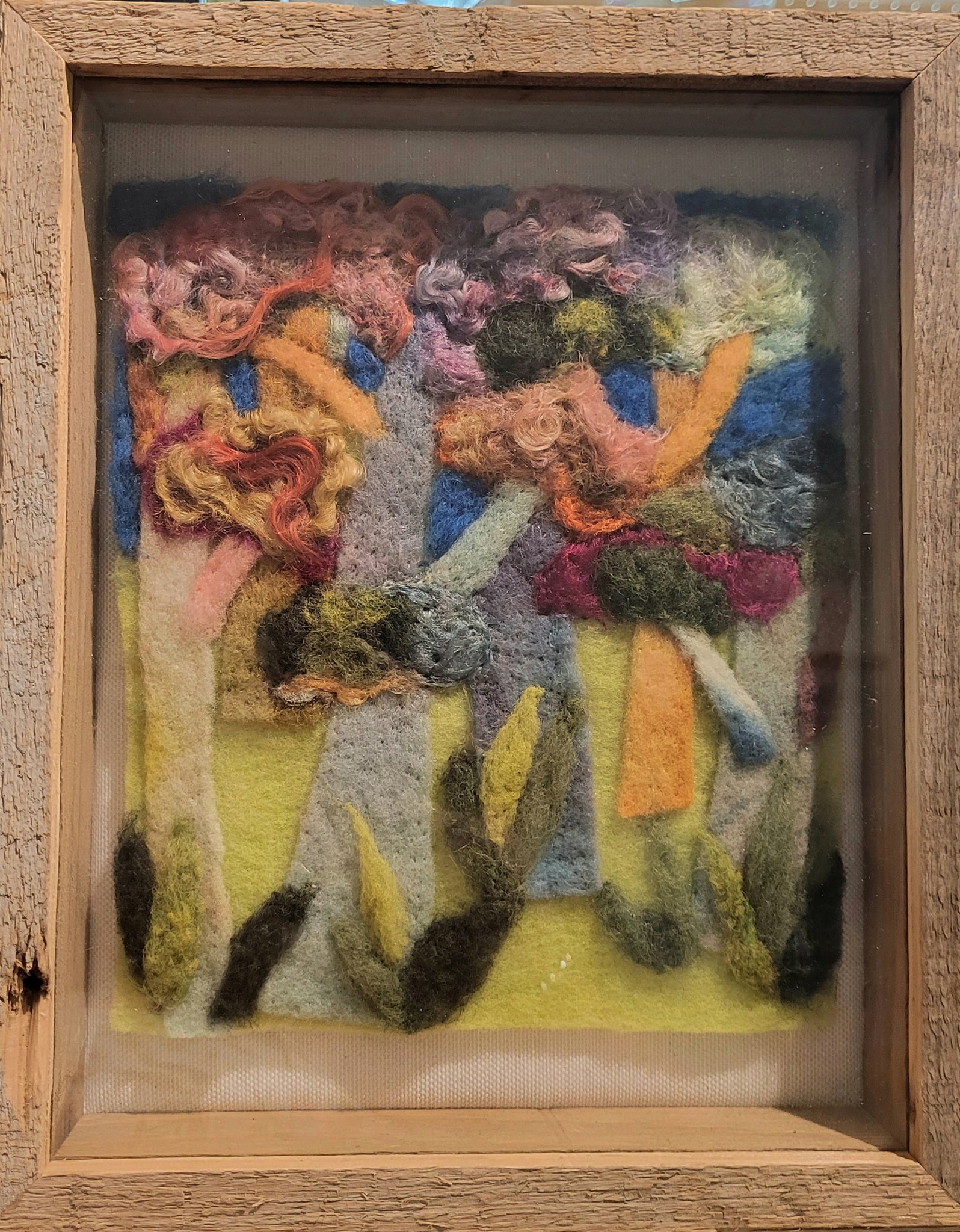 “Enchanted Forest" - 8 x 10 Original Felt Painting by Nicole Herbst