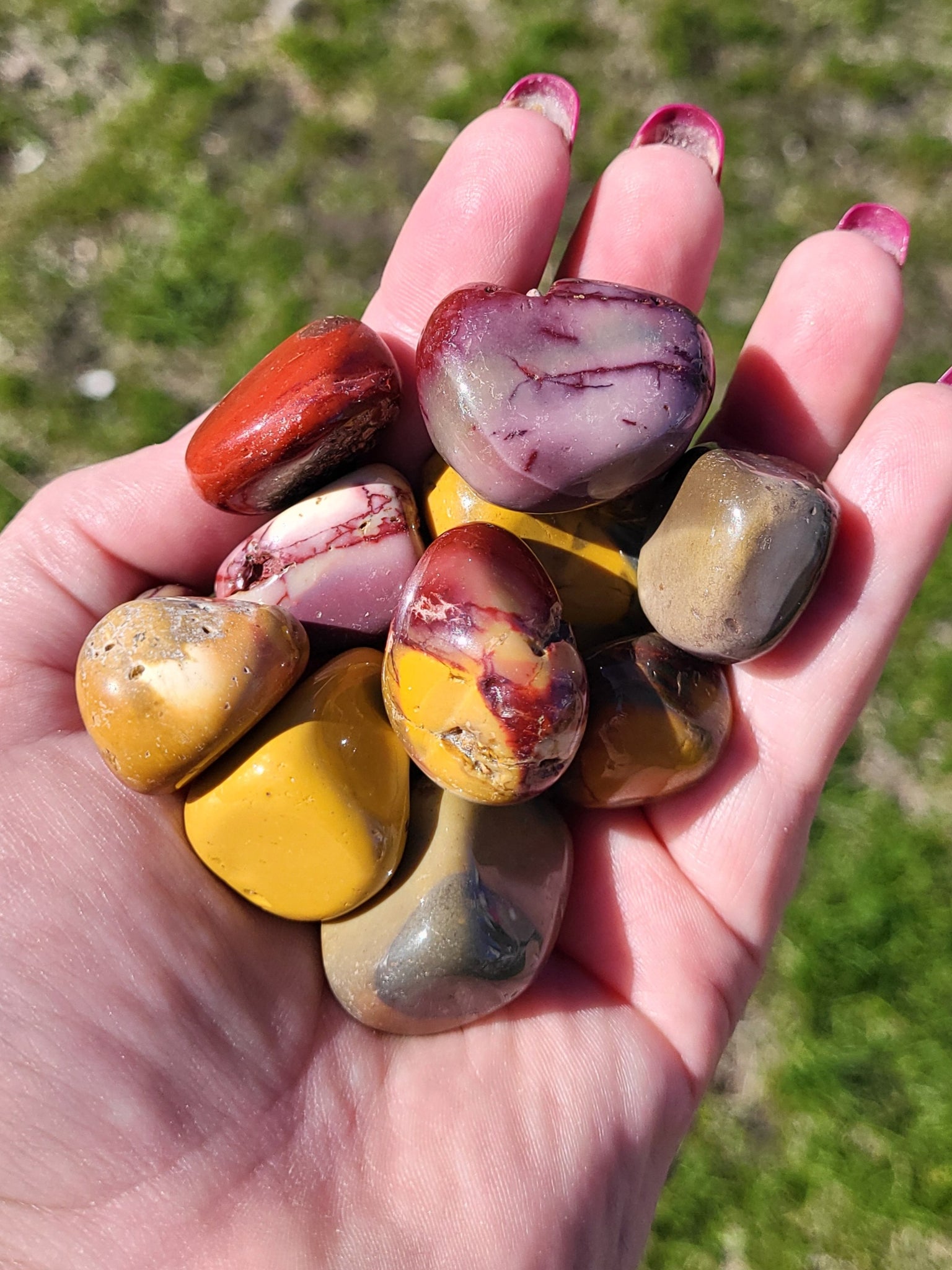 Polished Mookaite Jasper Tumble