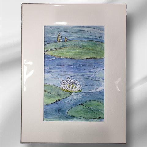 9"x12" Lily Doodles by Marcia Nickols