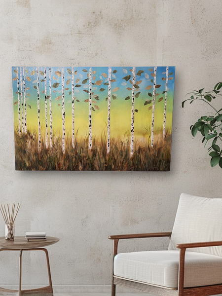 "Meet Me In The Woods" - by Terry Lundahl - Original Acrylic