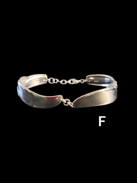 2 Piece Recycled Silverware Bracelet