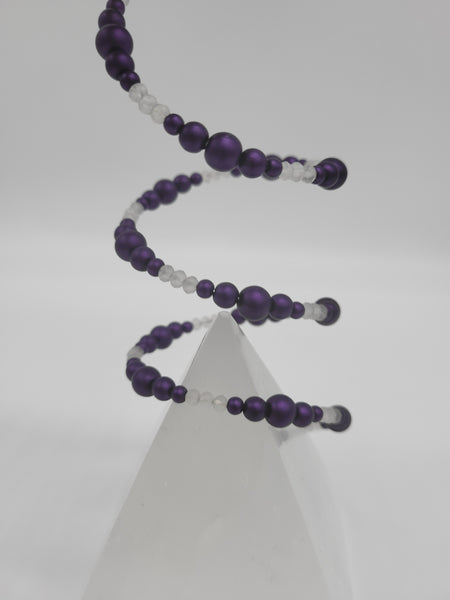 Illusion Bracelet - Purple/Clear by Nikkie Howard