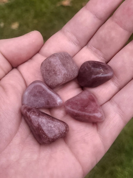 Strawberry Quartz Tumbles