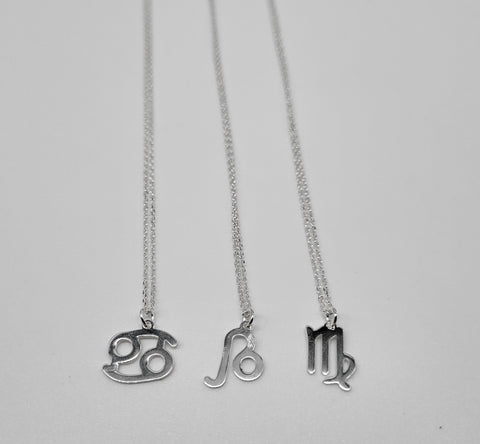 Sterling Silver Zodiac Necklaces