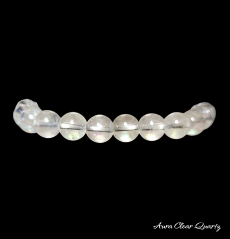 Aura Clear Quartz Elastic Bracelet