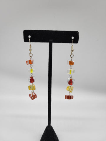 Candy Cane Bead Earrings by Nikkie Howard