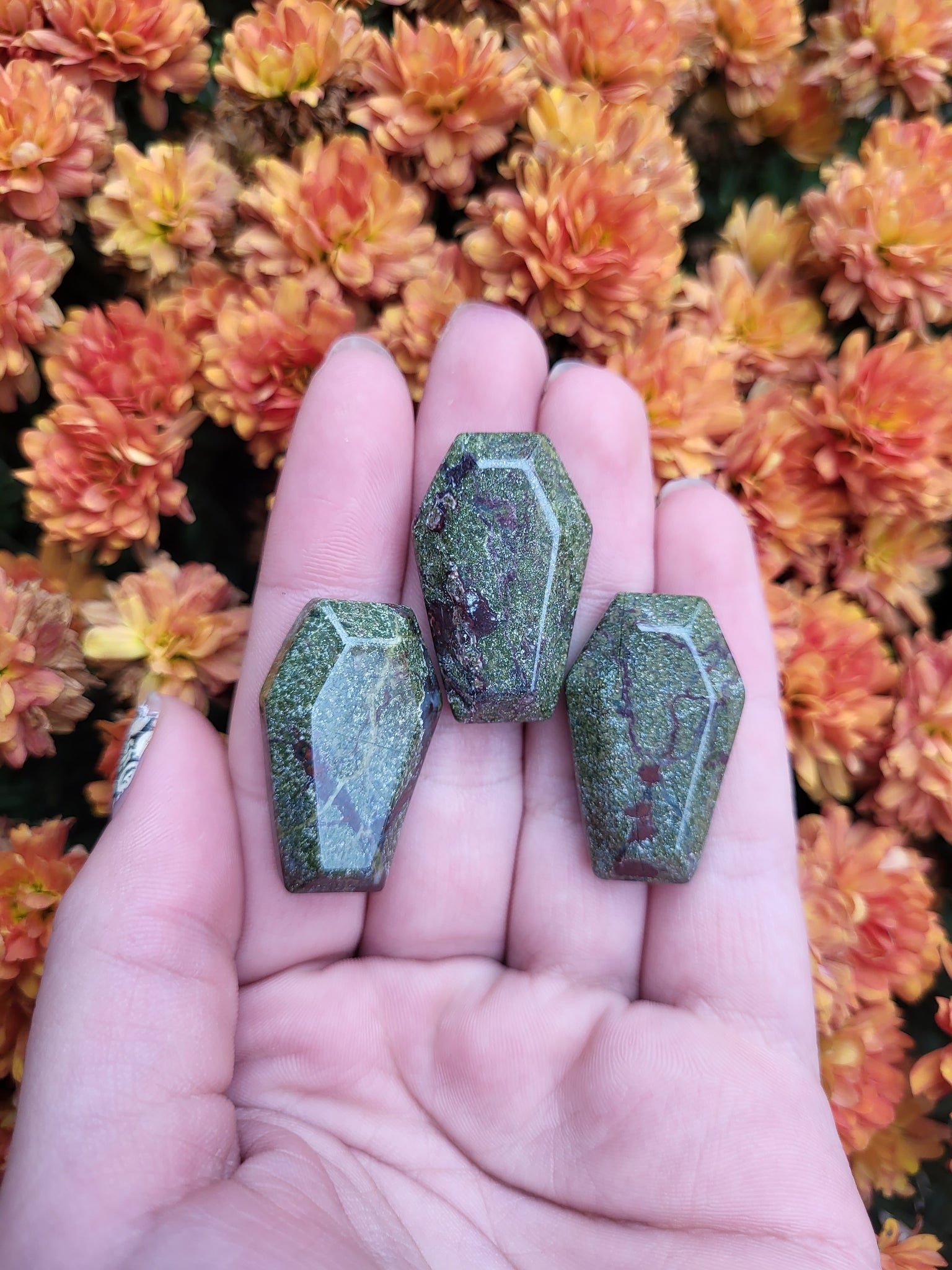 Mini Crystal Coffins - Dragons Blood Stone