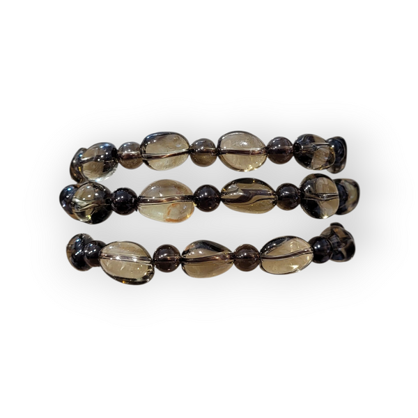 Smokey Quartz Elastic Bracelet
