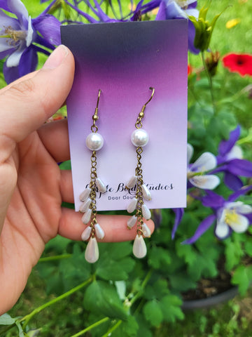 Faux Pearl Chandelier Earrings by Nikkie Howard