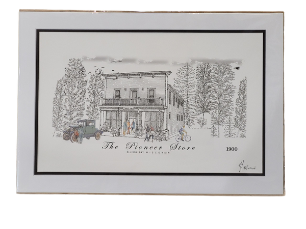 “The Pioneer Store” - Printed Sketch by David Robillard