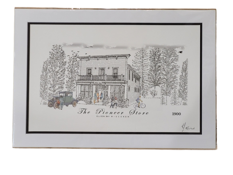 “The Pioneer Store” - Printed Sketch by David Robillard