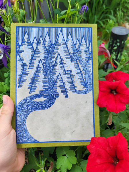 Tree-Free River and Mountain Hardcover Journal