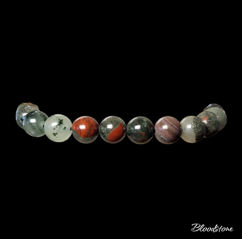 Bloodstone Elastic Bracelet