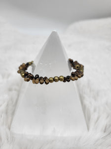 Illusion Bracelet - Gold/Tan Small by Nikkie Howard