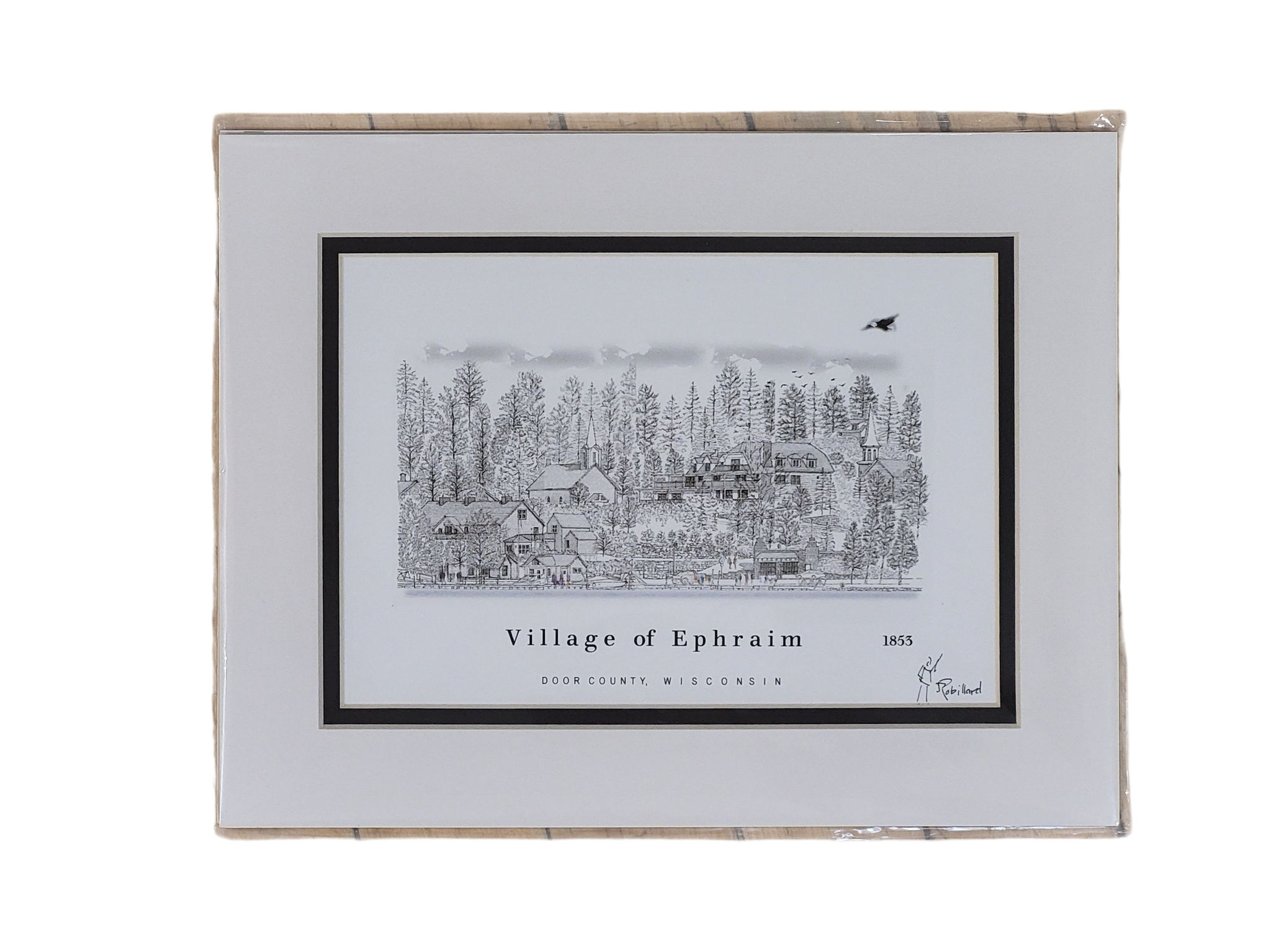 "Village of Ephraim” - Printed Sketch by David Robillard