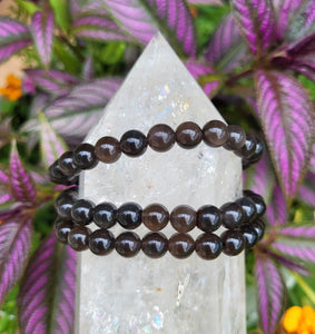 Black Obsidian Elastic Bracelet