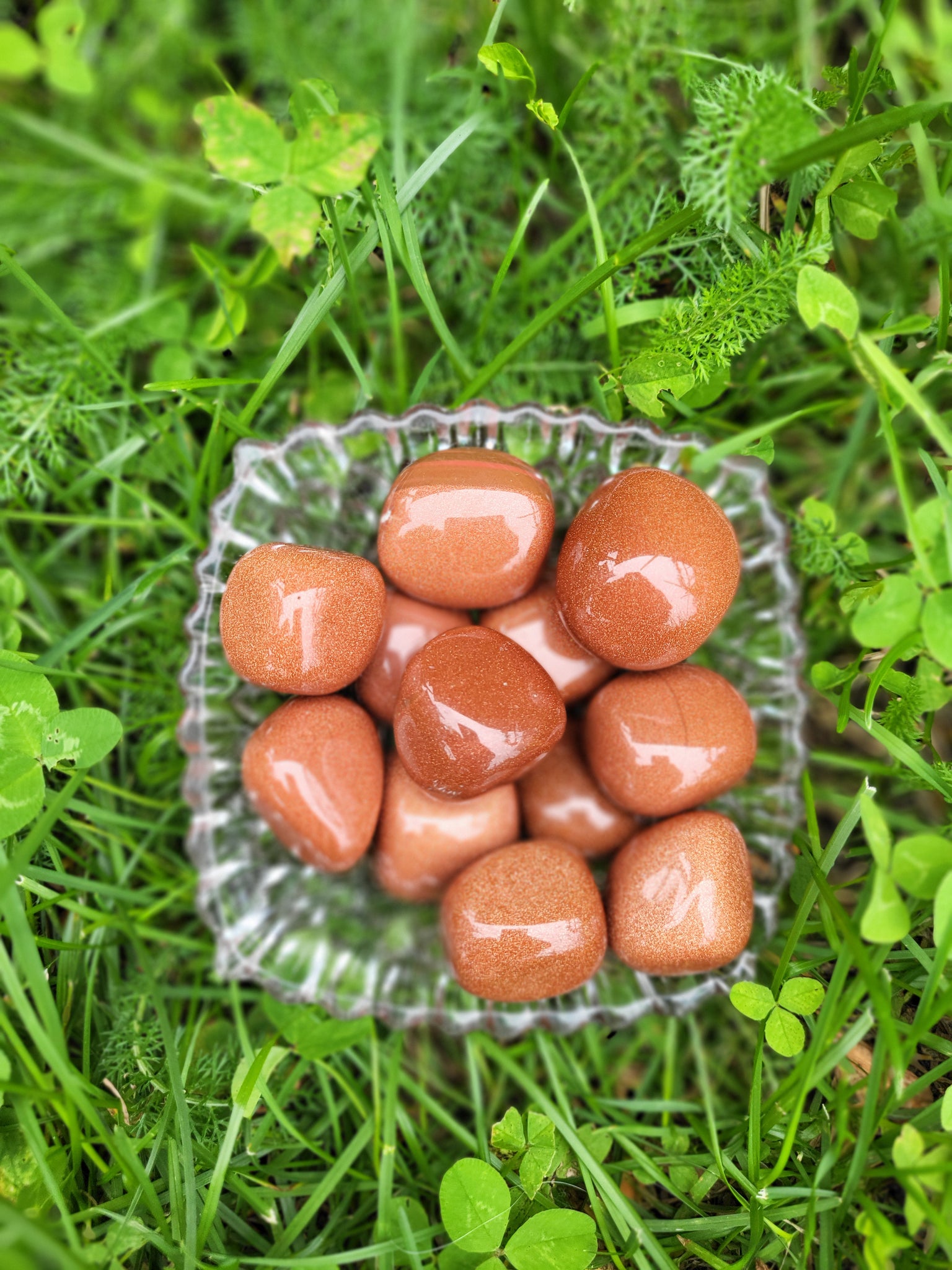 Red Goldstone Tumbles